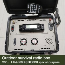 Hamgeek Waterproof Safety Storage Carry Box Outdoor Transceiver Portable Box for Xiegu G90 TFM-300DR/6000R