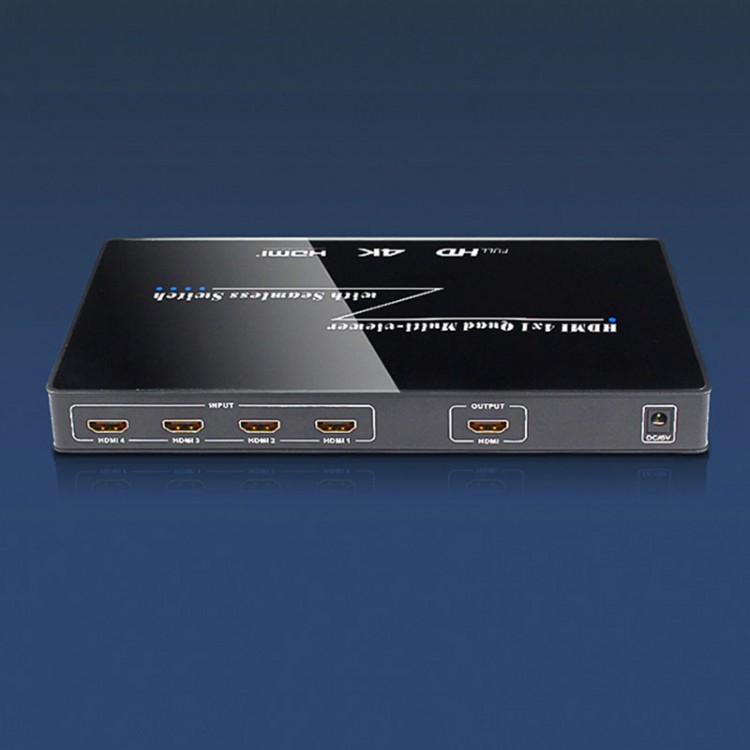 Full HD 4K HDMI Multiviewer 4x1 Quad MultiViewer with Seamless