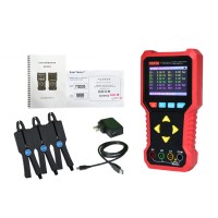 YTE2030 Three-Clamp Digital Phase VA Meter High-Precision Voltmeter Ammeter with 3.5" LCD Screen