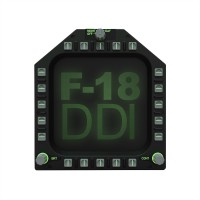 Replacement Board for PC USB F/A-18C Cockpit flight Simulator DDI meter For DCS Falcon BMS TFT Full Color Screen 768X768 DPI-With Screen