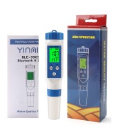 5-In-1 Bluetooth Water Quality Meter Water Quality Tester BLE-9909 to Measure PH/TDS/EC/SALT/TEMP