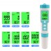 7-In-1 Water Quality Meter Water Quality Tester C-600A for Testing TDS/EC/PH/SALT/S.G/ORP/TEMP