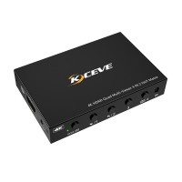 KCEVE KC-8402 4K HDMI Quad Multi-Viewer 4 IN 2 OUT Matrix HDMI Multiviewer Dedicated for Video Game