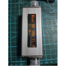 1.6-30MHz 0-100W SWR Meter Mini Size HF Standing Wave Ratio Meter with 2.23" OLED Screen