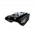 WT-200s Upgraded RC Tank Chassis Metal Track Tank Load 30KG Shock Absorber (Without Controller)