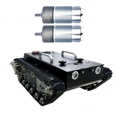 WT-200s Upgraded RC Tank Chassis Metal Track Tank Load 30KG Shock Absorber (Without Controller)