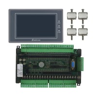 Samkoon EA-043A 4.3" HMI Touch Screen + FX3U-48MT PLC Control Board PLC Controller 6AD 2DA