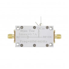 10M-6GHz 0.7A RF Bias Tee with SMA Connector for Active GPS Antenna Broadband Amplifier