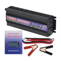 2000W Power Inverter Pure Sine Wave Input 12V Output 220V for Household Appliances Outdoor Uses