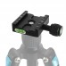 QR-50 Quick Release Clamp Quick Release Plate 13.2-22LB Load Capacity for Tripod Gimbal Stabilizer