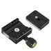 QR-50S Quick Release Clamp Quick Release Plate 13.2-22LB Load Capacity for Tripod Gimbal Stabilizer