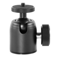 K-26 Mini Ball Head Aluminum Alloy Tripod Head 360-Degree Panoramic Head for Tripod Stand DSLR