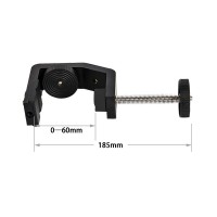 WN-60 C Clamp Mount Aluminum Alloy Desktop Camera Clamp Range 0-60mm/0-2.4" for Mobile Phone Camera