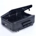 3-In-1 Stereo Cassette Player AM/FM Radio TON009 Black with External Speakers 3.5mm Earphone Jack