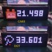 20cm Screen Digital Currency Market Display RSP8266 WS2812B Cryptocurrency Real-time Price Display-Black