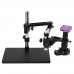 HAYEAR 51MP Industrial Microscope Video Microscope Camera w/ 180X C-Mount Lens 144-LED Ring Light Stand for PCB Repair