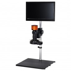 HAYEAR 24MP 2K HDMI USB Industrial Microscope Camera 150X Lens 11.6" LCD for Phone PCB Soldering