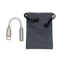 USB Type C Headphone Adapter Optional Type C to 4.4mm/ Type C to 2.5mm with Headphone Amp DAC Chip 