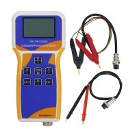 YK-VR1220H Lithium Battery Meter Voltage Resistance Meter w/ Clips Test Leads For Battery Pack 18650