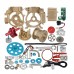 DM17 Single Cylinder Engine Car Engine Model Kit Unassembled DIY Toys Collection Presents Home Decor