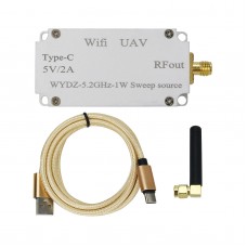 QBD-RF-5.2G 1W Wifi Bluetooth Sweep Signal Generator Module VCO RF Signal Source Type-C 5V/2A