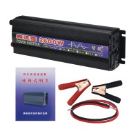 2600W Power Inverter Pure Sine Wave Single Digital Screen (12V to 220V) for Home and Field Uses