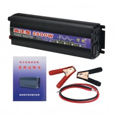 2600W Power Inverter Pure Sine Wave Single Digital Screen (12V to 220V) for Home and Field Uses