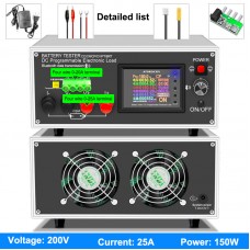 DLB150 Battery Tester DC Programmable Electronic Load CC/CR/CP/CV/PT/BRT (200V 25A 150W)