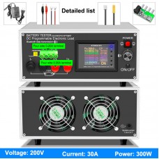 DLB300 Battery Tester DC Programmable Electronic Load CC/CR/CP/CV/PT/BRT (200V 30A 300W)