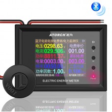 AT24CB AC50-300V 100A Electric Energy Meter Voltage Current Meter Multimeter (Bluetooth) Closed Transformer