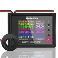 AT24C Electric Energy Meter AC50-300V 100A Multimeter (without Bluetooth) Closed Transformer