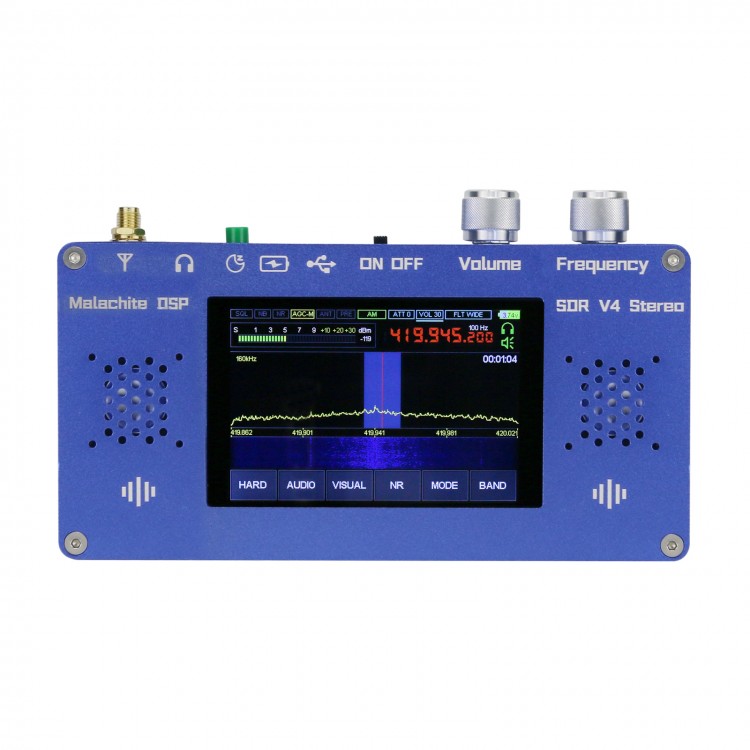 Malachite DSP SDR V4 Stereo Radio Receiver 1.10D Hardware Aluminum