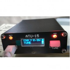 ATU-15 Shortwave Automatic Antenna Tuner HF Antenna Tuner Built-in Battery to DIY Amateur Radio