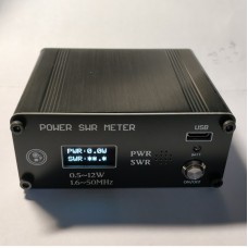 0.5-12W 1.6-50MHz SWR Power Meter Shortwave PWR SWR Meter OLED12864