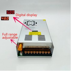 480W Adjustable DC Switching Power Supply Switch Mode Power Supply 0.28" Display (Output 0-5V 60A)