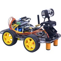 XIAOR GEEK DS Robot Smart Robot Car Kit Wifi Bluetooth Obstacle Avoidance Robot (Original Board for Arduino UNO)