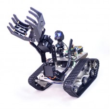 XIAOR GEEK TH Robot Car MEGA 2560 Wifi Video Robot Tank Obstacle Avoidance Robot Kit (A2 Robot Arm)