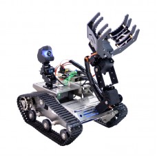XIAOR GEEK TH Robot Tank Kit (Robot Car Kit + 4B 4G Motherboard + A2 Robot Arm) for Raspberry Pi
