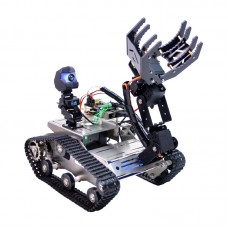 XIAOR GEEK TH Robot Car Kit for Raspberry Pi (Car + Basic Kit + 4B 4G Motherboard + A2 Robotic Arm)