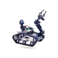 XIAOR GEEK TH Robot Car Kit for Raspberry Pi (Car + Deluxe Kit + 4B 4G Motherboard + A1 Robot Arm)