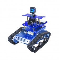 XIAOR GEEK XR-SLAM Lidar Robot Car with HD Camera ROS Robot Tank Car Assembled 12V 2200Mah Blue