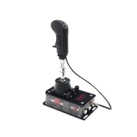 SH-V5 7+R USB Gear Shifter Video Game Manual Shifter & Truck Full Speed Kit for SIMVERTEX (Black)