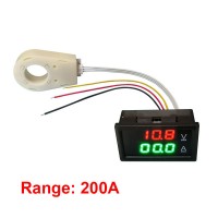 WLS-TVA200 200A Voltage Current Meter Voltmeter Ammeter with Anti-reverse Connection Protection