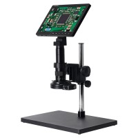 HAYEAR HY-1090 16MP Industrial Digital Microscope HDMI Camera with Stand 10.1" Screen