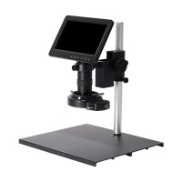 HAYEAR HY-2070 26MP USB Microscope Camera with 7" LCD Widened Metal Stand 150X C-mount Lens