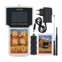 VIGOR METAL TREASURES Gold Detector Gold Finder Field Metal Detector Set With Waterproof Carry Case