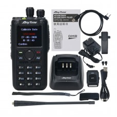 AnyTone AT-D878UVII Plus Bluetooth Handheld Transceiver Digital Walkie Talkie 10KM DMR/FM Dual-Mode