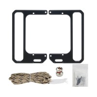 Mobile Radio Bracket Stand Transceiver Side Handle Mobile Radio Mount for XIEGU X6100 Outdoor Uses