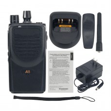 A8 450-470MHz 4W 16CH UHF Radio Portable Walkie Talkie Handheld Transceiver for Motorola Mag One