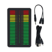 AK_DB24D_PRO Dual Channel LED Music Level Music Spectrum Display Designed with Aluminum Alloy Shell
